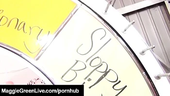 Maggie Green featuring Maggie Green's pussy licking movie