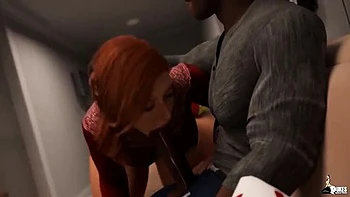 Curvy Wife Cheats on Christmas Day with Big Black Cock - Hot MILF Blowjob & Hardcore Sex