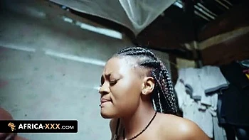 Big Tits Ebony Woman Shows Gratitude With Blowjob and Doggy Style