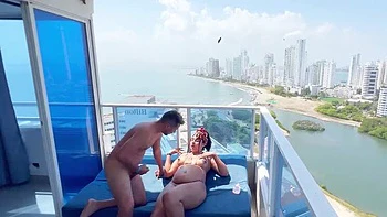 Pregnant Latina Sex With Big Tits - Doggy Style & Cowgirl Riding By The Sea