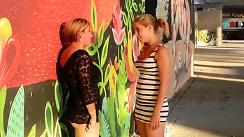 Domina Mikaela Wolf Face Slapping Outdoor Punishment - Slave Natasha Grof Fights in HD Femdom Movie