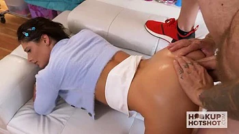 Nella Jones Addicted to Bryan Gozzling's Hardcore Anal & Facial! Teen Fucked Deep & Messy