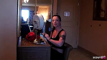 Amateur German Girlfriend Melina Mason Fucks Big Dick Boyfriend on Holiday - Real Homemade Sextape with Big Natural Tits