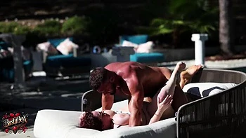 Busty Bexx Poolside Slut Takes All Holes - Big Ass BBW Anal & Throat Fuck