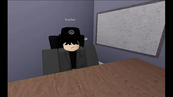 Submissive teacher gets fucked by students (roblox porn)