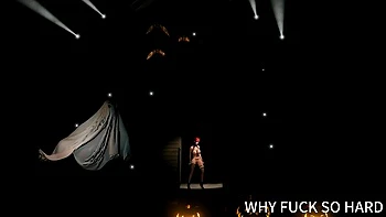 3D азиатка-стриптизерша с огромными сиськами голая