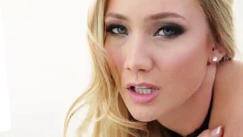 Phat assed blonde fucks super hard huge black dick until it cums on her pretty face and in her mouth: Porn