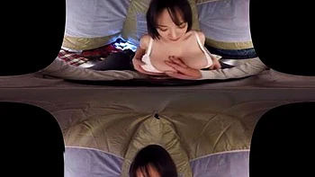 Camping Babe saugt Schwanz im VR Cowgirl