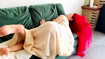 My Step Uncle's Dirty Phone Call - Amateur Arab Homemade Masturbation with Big Booty