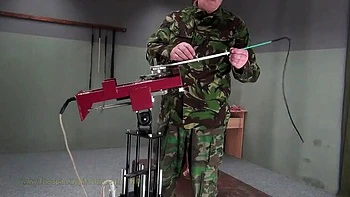 German Teen Lola MyLuv Naked & Obedient in BDSM Threesome - Hard Spanking Machine Punishment