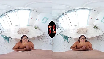 Brazilian blonde takes doggy and cowgirl blowjobs