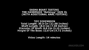 Sasha Beart Testing The Handmade Balldog Size XL (With Additional