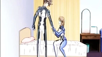 Anime à gros seins suce et se fait baiser à gicler