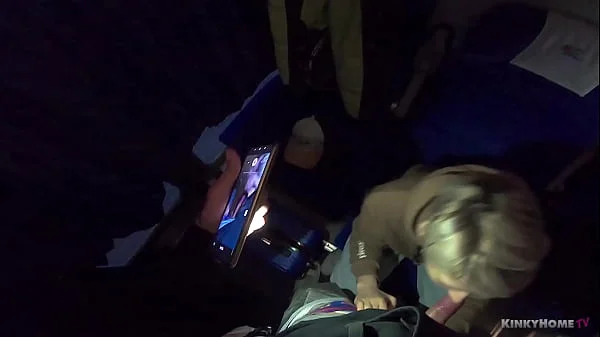 Fucked a stranger girl in the mouth on the train