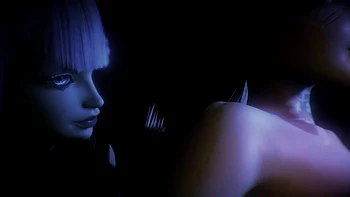 Lucy reitet Rebecca Cowgirl-Style - Cyberpunk Parodie