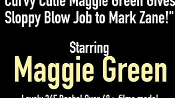 Maggie Green chupa rola e monta com peitões