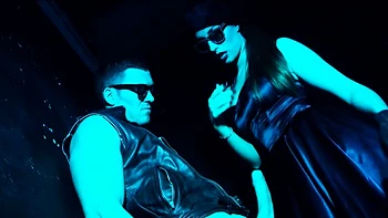 Hot bitch fucks rockers on billiard table