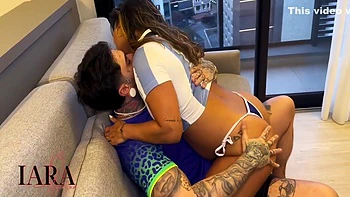 Argentina vs Brasil: Iara e Matheus fodem bundão e peitões