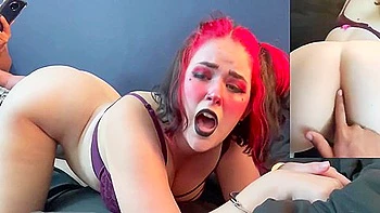 Sticking A Buttplug In My Pawg Goth Gf And Giving Her A Facial - Vanessa Strawberry