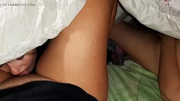 Step Mom Wakes Up To Sex Noises And Secretly Joins Lesbian Threesome POV