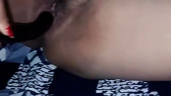 Indian Aunty Toys Herself Alone