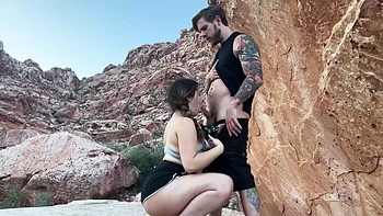 Submissive Slut Gets Hairy Pussy Slammed Outdoors