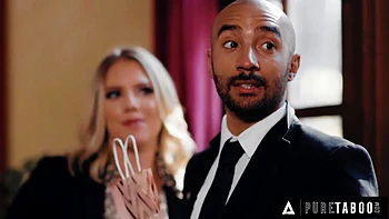 Milf Boss's Wife RayVeness Forces Ambitious Man to Suck and Fuck for Promotion