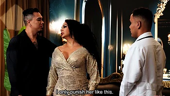 Escrava sexual Gali Diva gangbang doggy