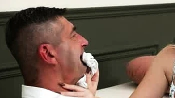 Daddy Fucks My Blonde Teen GF While I Game