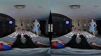 Pornstar milf blonde baisée en VR