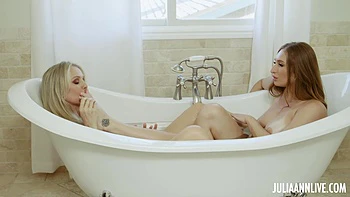 Skylar Snow and Julia Ann Lesbian Pussy Licking