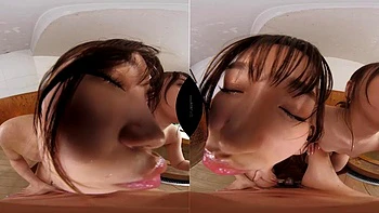 POV Cowgirl-Reiten in echtem 3D VR