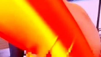 Nikumaluya im Kostüm anal gefickt mit Fingern und Strap-on