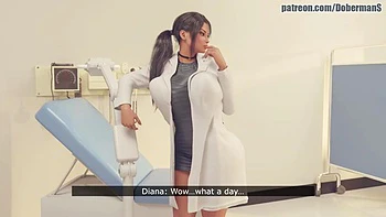 Диана 2: жёсткий минет и миссионер с кончой внутрь