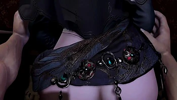 Namorada 3D cosplay fodida com força