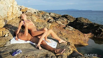 Aesthetic Outdoor Sex On The Beach With A Young Blonde Gina Gerson