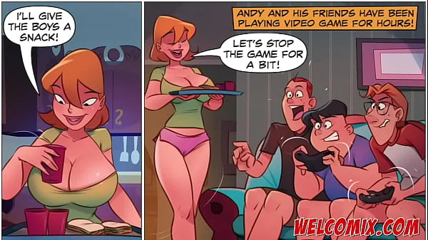 Gang Bang with Andy's friends - The Naughty Home