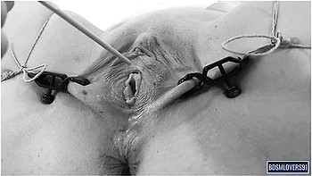 Erstes Mal Pinkeln & Squirt in gedehnter Fotze