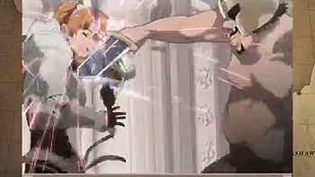 Hentai Babe saugt tief beim Doggy und Cowgirl