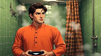 Indische Bhabhi hart doggystyle gefickt nachts - stille 3D-Animation