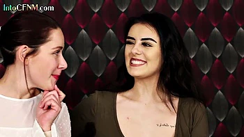 Naughty CFNM babes love deepthroating