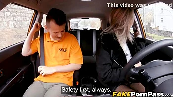Rough Fucking In The Backseat During Our Driving Lesson - Queen Hailey And Hailey Queen