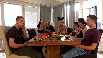Old and young fuck in a wild orgy with Bianca Bella and friends