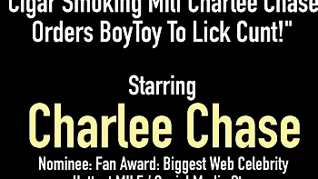 Blonde Milf Charlee Chase Smokes Cigar in Fetish Slave