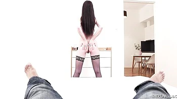 Milf POV Sucks BBC in Interracial Fuck