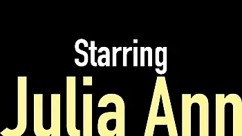 Julia Ann's steamy lingerie solo fuck