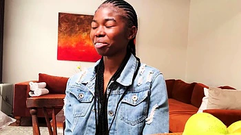 African teen nails huge black cock on casting