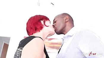 Redhead Milf Fucked and Fingering in Lingerie