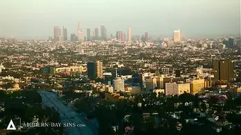 MODERN-DAY SINS - Wife Lets Bi-curious Husband Try His First Dick Bareback! INTERRACIAL THREESOME!