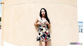 Flawless Asian Tgirl Solo Masturbation